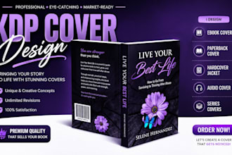 ebook cover, kindle book cover and amazon kdp cover