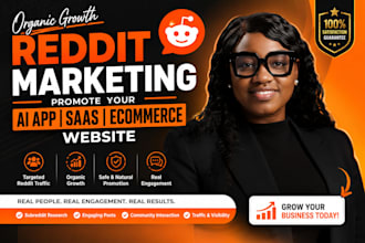do organic reddit marketing to promote your ai app ecommerce website saas tools