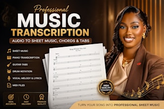 do professional music transcription and convert audio to sheet music