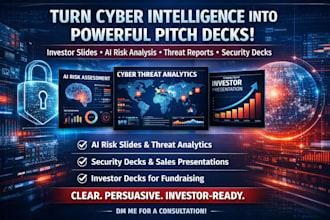 create cyber risk intelligence enterprise threat forecasting presentation design