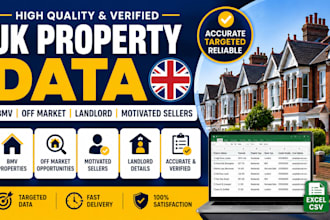 generate UK bmv, off market, landlord and motivated seller leads