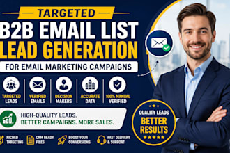do targeted b2b email list lead generation for email marketing campaign