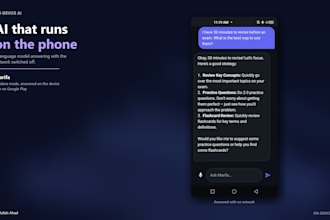build an offline ai android app that needs no server
