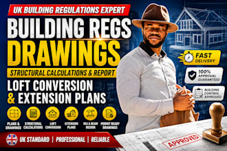 do building regulation drawings, structural calculations, loft conversion