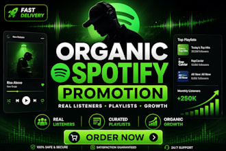 do organic spotify music promotion and playlist marketing
