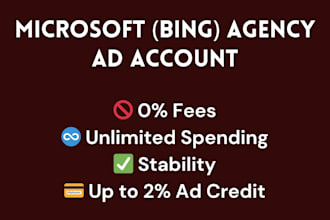 rent a ready to use microsoft agency ad account
