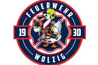 design modern fire department badge logo