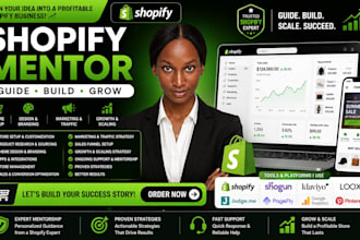 be your shopify dropshipping mentor, coach  and ecommerce consultant