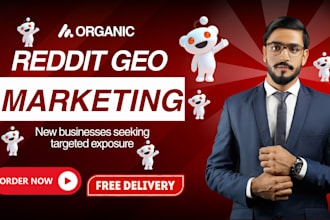 do organic reddit seo post for ai business website saas app link promotion