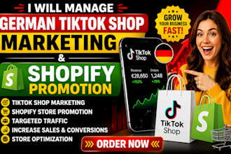 manage german tiktok shop marketing and shopify promotion