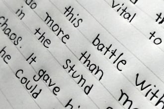 provide neat and clean handwriting in any language