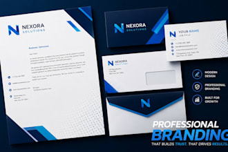 design custom letterhead, price list, business card, logo design stationery