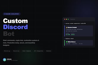 build a custom discord bot with slash commands and professional UI