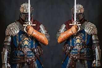 custom cosplay creation knight fantasy cosplay armor cosplay prop weapon