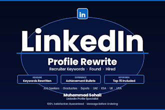 optimize and rewrite your linkedin profile for recruiter searches