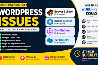 beaver builder wordpress help bricks builder divi fix wpbakery website issues