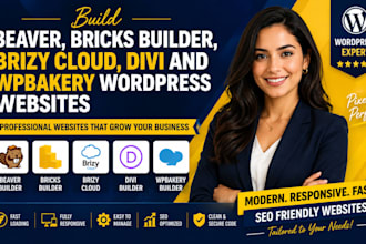 build beaver, bricks builder, brizy cloud, divi and wpbakery wordpress websites