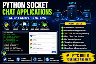 create client server chat applications using python sockets