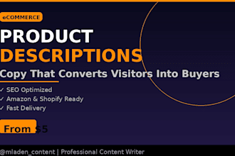 write compelling product descriptions that convert visitors into buyers