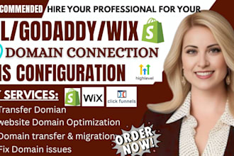connect domain, configure dns, fix godaddy, wix shopify, ghl domain issues