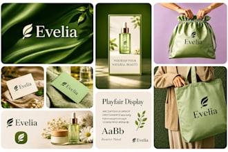 design a logo, branding kit and brand identity, brand guidelines, brand style
