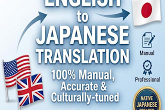 provide professional manual english to japanese translation