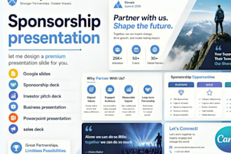 pro sponsorship event deck presentation design proposal sponsorship pitch deck