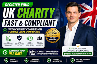 register your UK charity with charity commission for full compliance