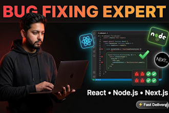 fix bugs in your react nextjs nodejs or mongodb web application