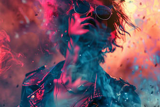 design mixtape album cover art in handrawn