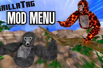 create custom gorilla tag games, gtag mods, fnaf fan games and fnf mods