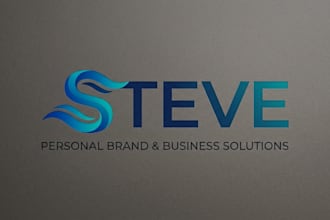 design a modern and creative steve logo for your personal brand or business
