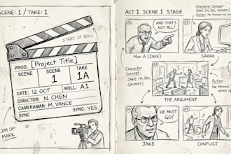 draw professional storyboards for your film, ad or manga project
