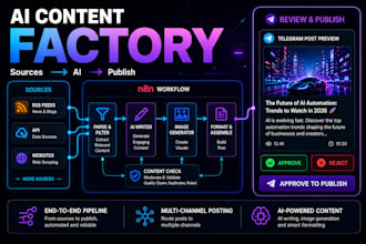 build an ai content factory with n8n and automation