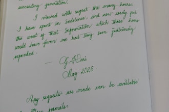 handwrite letters and content