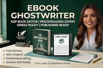 ebook writer ebook ghostwriter ghost book writer kdp developmental book editing