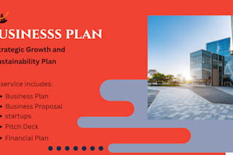 be your business plan writer, write business plan for start up business