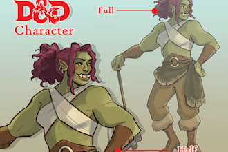 design and illustrate your dnd character or party