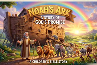 illustrate children story book illustration bible themed storybook illustration