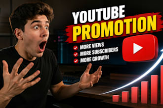 do organic youtube channel and video promotion, channel monetization