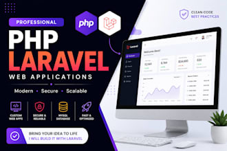 build a custom laravel website and PHP web app