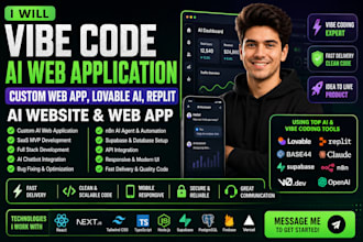 vibe code ai web application custom web app lovable ai replit ai website base44