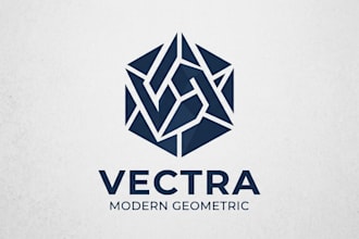 design a modern geometric logo for your brand