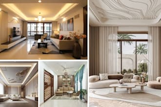 do interior and exterior lighting design with dialux evo and false ceiling