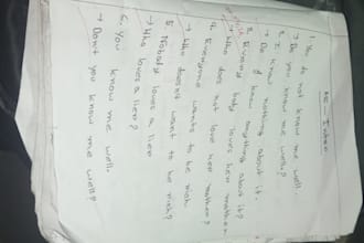 write anything with my beautiful hand writing