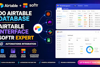 do airtable database, airtable interface, softr expert, automations integration