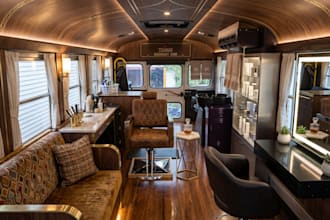 do 2d layout and space planning for luxury bus interiors, salon, kiosk design