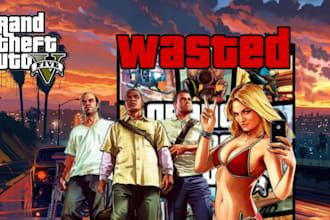 design a professional gaming thumbnail in gta style
