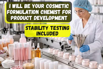 be your cosmetic formulation chemist for product development