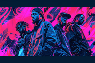 design creative music album cover art or music song artwork